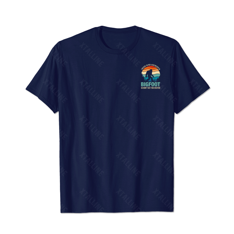Bigfoot Sasquatch Yeti T0 5D2F 018 Men T Shirts Big and Tall Men Shirts Plus Size Short Sleeve Fashion Casual T Shirt Graphic Tee Shirts Tshirts