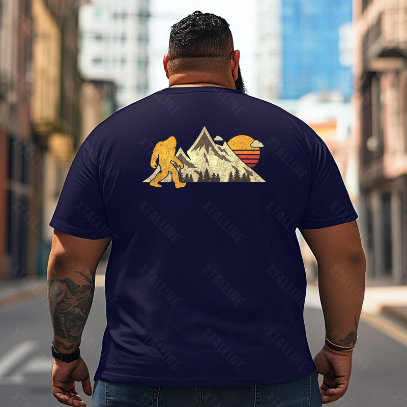 Bigfoot Sasquatch Yeti T0 5D2F 020 Men T Shirts Big and Tall Men Shirts Plus Size Short Sleeve Fashion Casual T Shirt Graphic Tee Shirts Tshirts