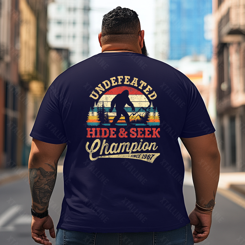 Bigfoot Sasquatch Yeti T0 5D2F 056 Men T Shirts Big and Tall Men Shirts Plus Size Short Sleeve Fashion Casual T Shirt Graphic Tee Shirts Tshirts