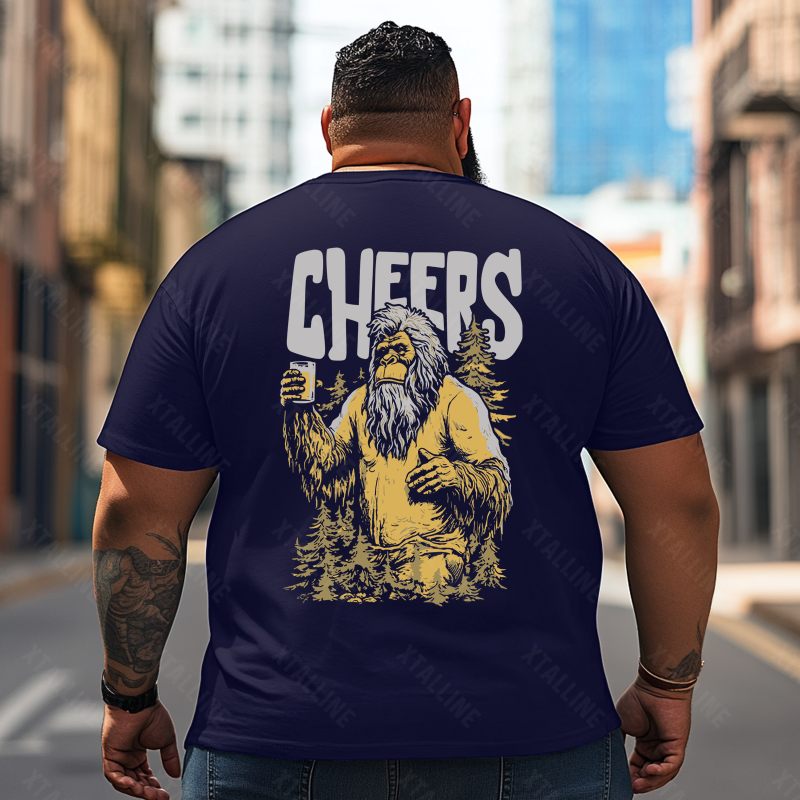 Bigfoot Sasquatch Yeti T0 5D2F 112 Men T Shirts Big and Tall Men Shirts Plus Size Short Sleeve Fashion Casual T Shirt Graphic Tee Shirts Tshirts