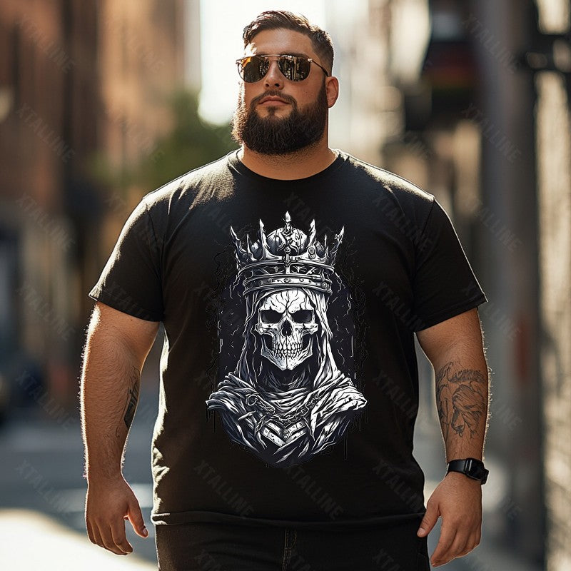 Skull Skeleton T0 5D2C 057 Men T Shirts Big and Tall Men Shirts Plus Size Short Sleeve Fashion Casual T Shirt Graphic Tee Shirts Tshirts