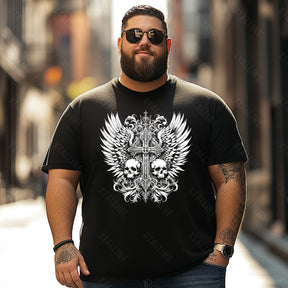 Skull Skeleton T0 5D2C 094 Men T Shirts Big and Tall Men Shirts Plus Size Short Sleeve Fashion Casual T Shirt Graphic Tee Shirts Tshirts