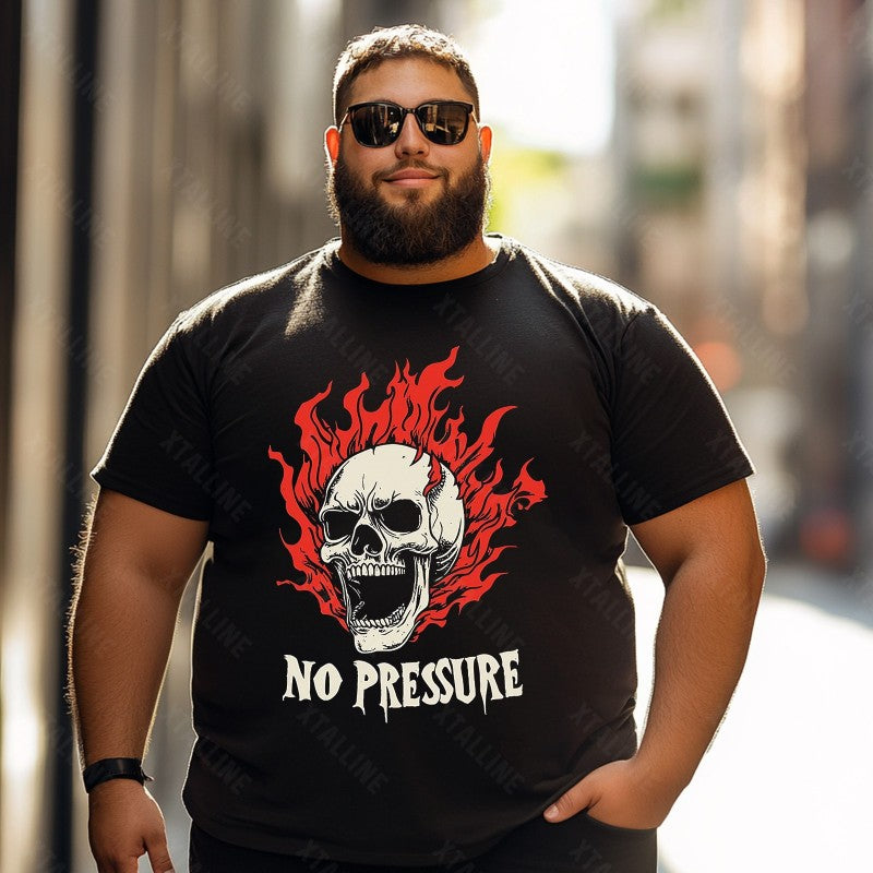 Skull Skeleton T0 5D2C 120 Men T Shirts Big and Tall Men Shirts Plus Size Short Sleeve Fashion Casual T Shirt Graphic Tee Shirts Tshirts