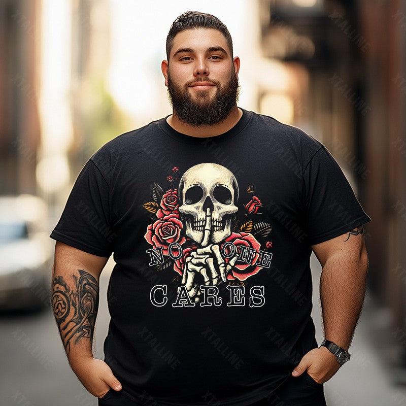 Skull Skeleton T0 5D2E 034 Men T Shirts Big and Tall Men Shirts Plus Size Short Sleeve Fashion Casual T Shirt Graphic Tee Shirts Tshirts