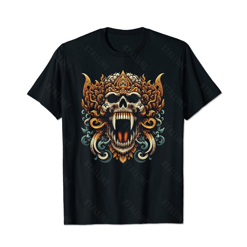 Skull Skeleton T0 5D2C 015 Men T Shirts Big and Tall Men Shirts Plus Size Short Sleeve Fashion Casual T Shirt Graphic Tee Shirts Tshirts