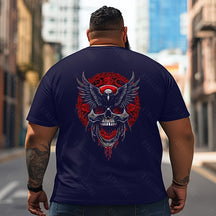 Skull Skeleton T2 5D2C 019 Men T Shirts Big and Tall Men Shirts Plus Size Short Sleeve Fashion Casual T Shirt Graphic Tee Shirts Tshirts