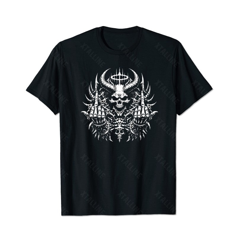 Skull Skeleton T0 5D2C 020 Men T Shirts Big and Tall Men Shirts Plus Size Short Sleeve Fashion Casual T Shirt Graphic Tee Shirts Tshirts