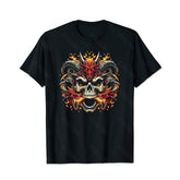 Skull Skeleton T0 5D2C 021 Men T Shirts Big and Tall Men Shirts Plus Size Short Sleeve Fashion Casual T Shirt Graphic Tee Shirts Tshirts