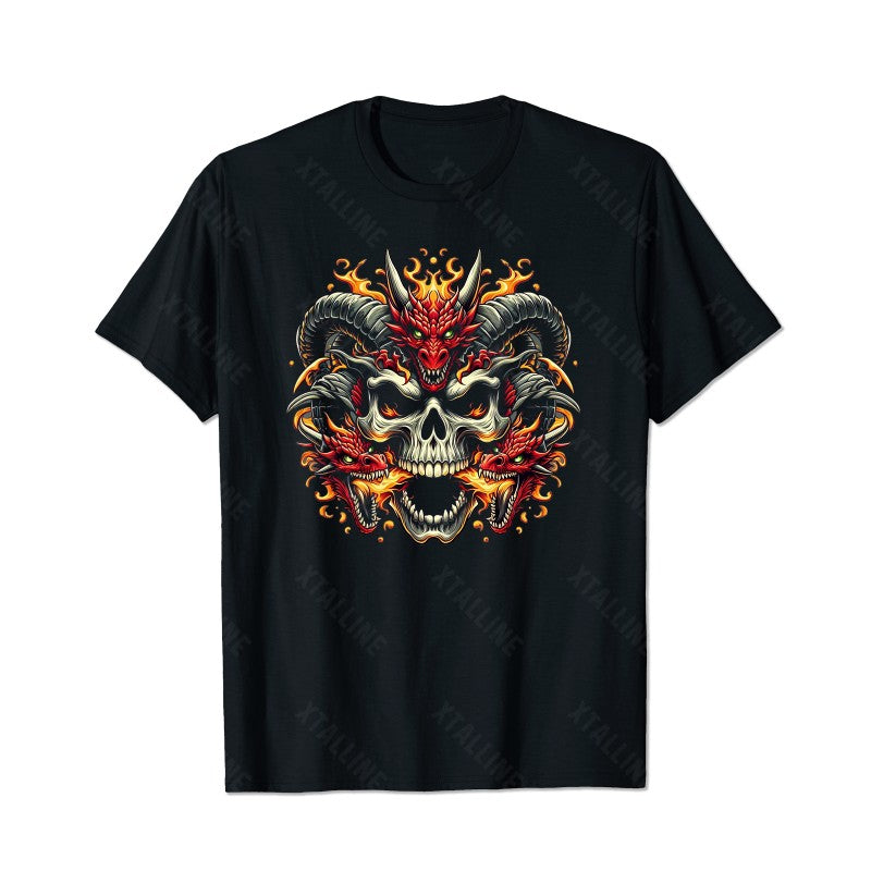 Skull Skeleton T0 5D2C 021 Men T Shirts Big and Tall Men Shirts Plus Size Short Sleeve Fashion Casual T Shirt Graphic Tee Shirts Tshirts