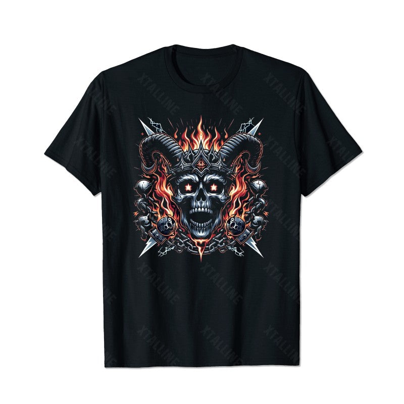 Skull Skeleton T0 5D2C 023 Men T Shirts Big and Tall Men Shirts Plus Size Short Sleeve Fashion Casual T Shirt Graphic Tee Shirts Tshirts