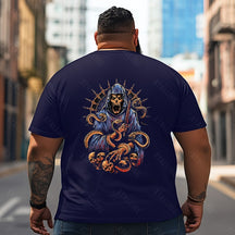 Skull Skeleton T2 5D2C 033 Men T Shirts Big and Tall Men Shirts Plus Size Short Sleeve Fashion Casual T Shirt Graphic Tee Shirts Tshirts