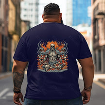 Skull Skeleton T2 5D2C 060 Men T Shirts Big and Tall Men Shirts Plus Size Short Sleeve Fashion Casual T Shirt Graphic Tee Shirts Tshirts