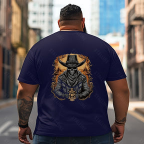 Skull Skeleton T2 5D2C 061 Men T Shirts Big and Tall Men Shirts Plus Size Short Sleeve Fashion Casual T Shirt Graphic Tee Shirts Tshirts
