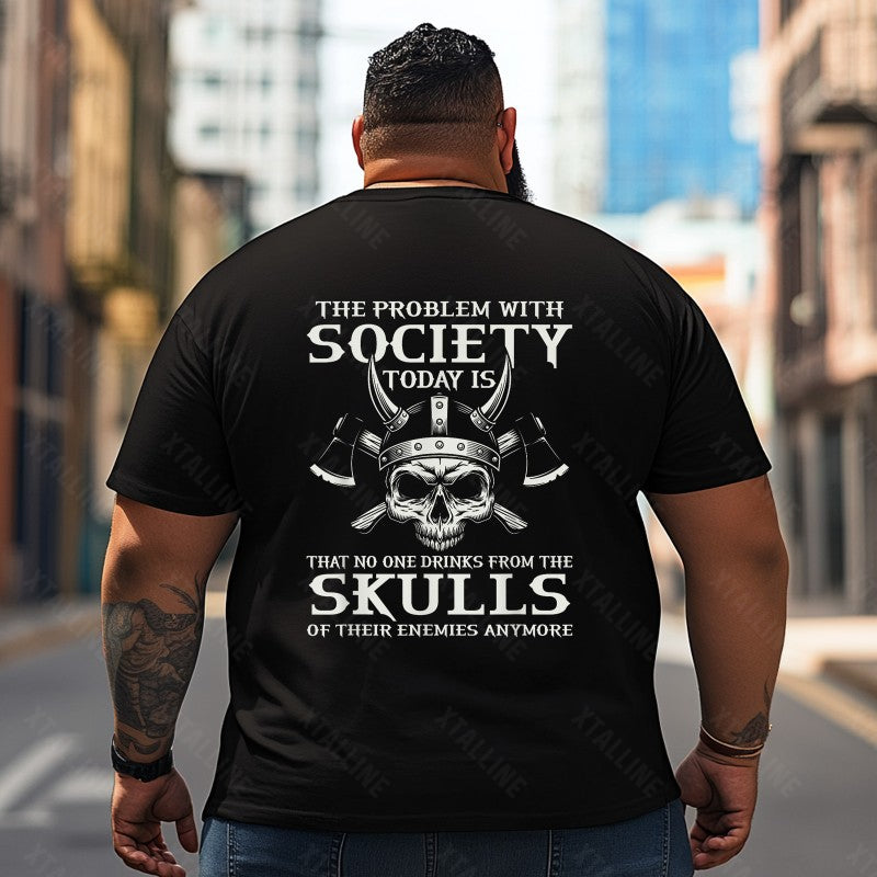 Skull Skeleton T2 5D2C 090 Men T Shirts Big and Tall Men Shirts Plus Size Short Sleeve Fashion Casual T Shirt Graphic Tee Shirts Tshirts