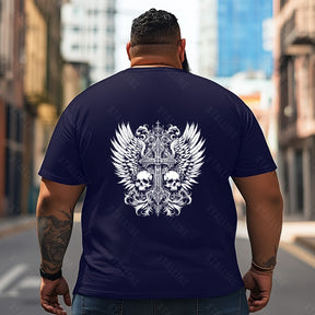 Skull Skeleton T2 5D2C 094 Men T Shirts Big and Tall Men Shirts Plus Size Short Sleeve Fashion Casual T Shirt Graphic Tee Shirts Tshirts
