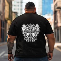 Skull Skeleton T2 5D2C 094 Men T Shirts Big and Tall Men Shirts Plus Size Short Sleeve Fashion Casual T Shirt Graphic Tee Shirts Tshirts