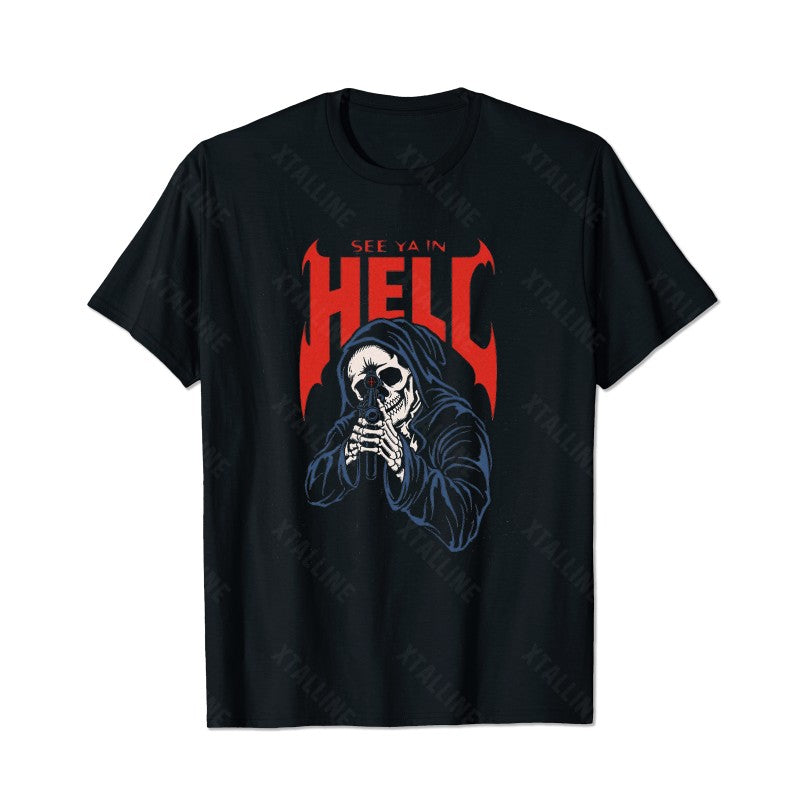 Skull Skeleton T0 5D2C 117 Men T Shirts Big and Tall Men Shirts Plus Size Short Sleeve Fashion Casual T Shirt Graphic Tee Shirts Tshirts