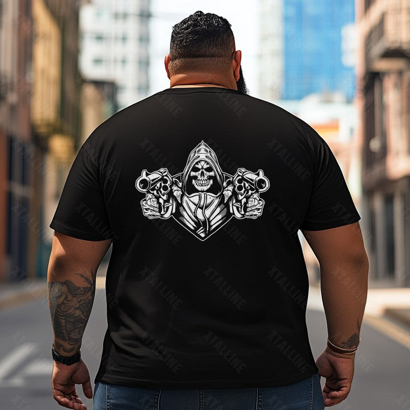 Skull Skeleton T2 5D2C 138 Men T Shirts Big and Tall Men Shirts Plus Size Short Sleeve Fashion Casual T Shirt Graphic Tee Shirts Tshirts