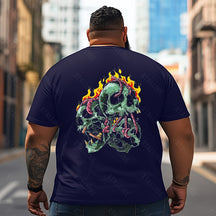 Skull Skeleton T2 5D2C 143 Men T Shirts Big and Tall Men Shirts Plus Size Short Sleeve Fashion Casual T Shirt Graphic Tee Shirts Tshirts
