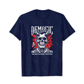 Skull Skeleton T0 5D2C 145 Men T Shirts Big and Tall Men Shirts Plus Size Short Sleeve Fashion Casual T Shirt Graphic Tee Shirts Tshirts