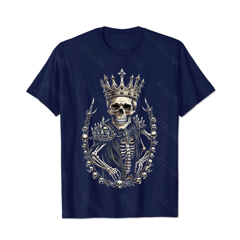 Skull Skeleton T0 5D2C 148 Men T Shirts Big and Tall Men Shirts Plus Size Short Sleeve Fashion Casual T Shirt Graphic Tee Shirts Tshirts