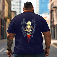 Skull Skeleton T2 5D2E 001 Men T Shirts Big and Tall Men Shirts Plus Size Short Sleeve Fashion Casual T Shirt Graphic Tee Shirts Tshirts