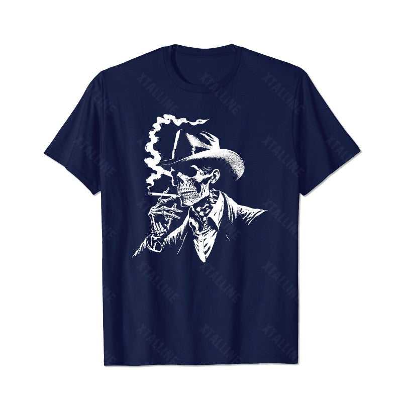 Skull Skeleton T0 5D2E 009 Men T Shirts Big and Tall Men Shirts Plus Size Short Sleeve Fashion Casual T Shirt Graphic Tee Shirts Tshirts