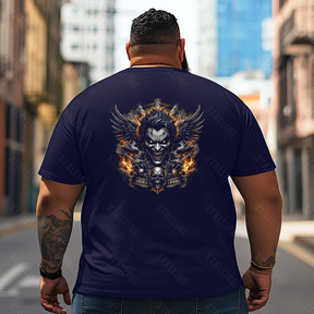 Skull Skeleton T2 5D2E 018 Men T Shirts Big and Tall Men Shirts Plus Size Short Sleeve Fashion Casual T Shirt Graphic Tee Shirts Tshirts