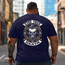 Skull Skeleton T2 5D2E 021 Men T Shirts Big and Tall Men Shirts Plus Size Short Sleeve Fashion Casual T Shirt Graphic Tee Shirts Tshirts
