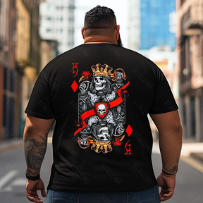 Skull Skeleton T2 5D2E 022 Men T Shirts Big and Tall Men Shirts Plus Size Short Sleeve Fashion Casual T Shirt Graphic Tee Shirts Tshirts