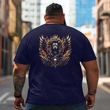 Skull Skeleton T2 5D2E 024 Men T Shirts Big and Tall Men Shirts Plus Size Short Sleeve Fashion Casual T Shirt Graphic Tee Shirts Tshirts