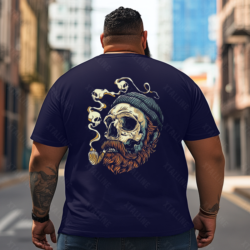 Skull Skeleton T2 5D2E 025 Men T Shirts Big and Tall Men Shirts Plus Size Short Sleeve Fashion Casual T Shirt Graphic Tee Shirts Tshirts
