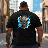 Skull Skeleton T2 5D2E 030 Men T Shirts Big and Tall Men Shirts Plus Size Short Sleeve Fashion Casual T Shirt Graphic Tee Shirts Tshirts