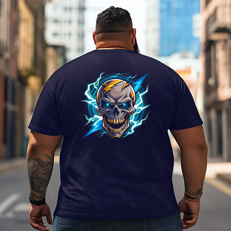 Skull Skeleton T2 5D2E 030 Men T Shirts Big and Tall Men Shirts Plus Size Short Sleeve Fashion Casual T Shirt Graphic Tee Shirts Tshirts