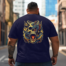 Skull Skeleton T2 5D2E 031 Men T Shirts Big and Tall Men Shirts Plus Size Short Sleeve Fashion Casual T Shirt Graphic Tee Shirts Tshirts