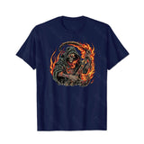 Skull Skeleton T0 5D2E 032 Men T Shirts Big and Tall Men Shirts Plus Size Short Sleeve Fashion Casual T Shirt Graphic Tee Shirts Tshirts