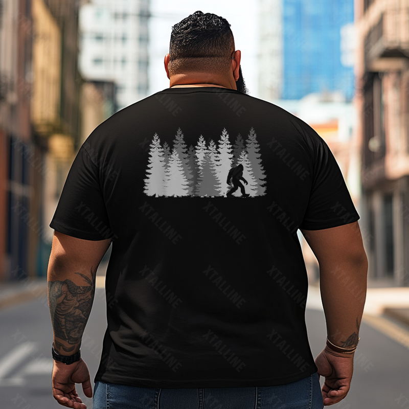 Bigfoot Sasquatch Yeti T0 5D2F 004 Men T Shirts Big and Tall Men Shirts Plus Size Short Sleeve Fashion Casual T Shirt Graphic Tee Shirts Tshirts