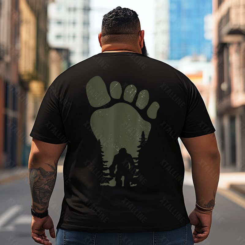 Bigfoot Sasquatch Yeti T0 5D2F 005 Men T Shirts Big and Tall Men Shirts Plus Size Short Sleeve Fashion Casual T Shirt Graphic Tee Shirts Tshirts