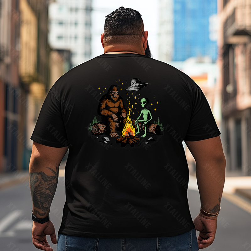 Bigfoot Sasquatch Yeti T0 5D2F 013 Men T Shirts Big and Tall Men Shirts Plus Size Short Sleeve Fashion Casual T Shirt Graphic Tee Shirts Tshirts