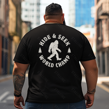 Bigfoot Sasquatch Yeti T0 5D2F 014 Men T Shirts Big and Tall Men Shirts Plus Size Short Sleeve Fashion Casual T Shirt Graphic Tee Shirts Tshirts