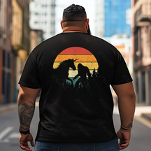Bigfoot Sasquatch Yeti T0 5D2F 017 Men T Shirts Big and Tall Men Shirts Plus Size Short Sleeve Fashion Casual T Shirt Graphic Tee Shirts Tshirts