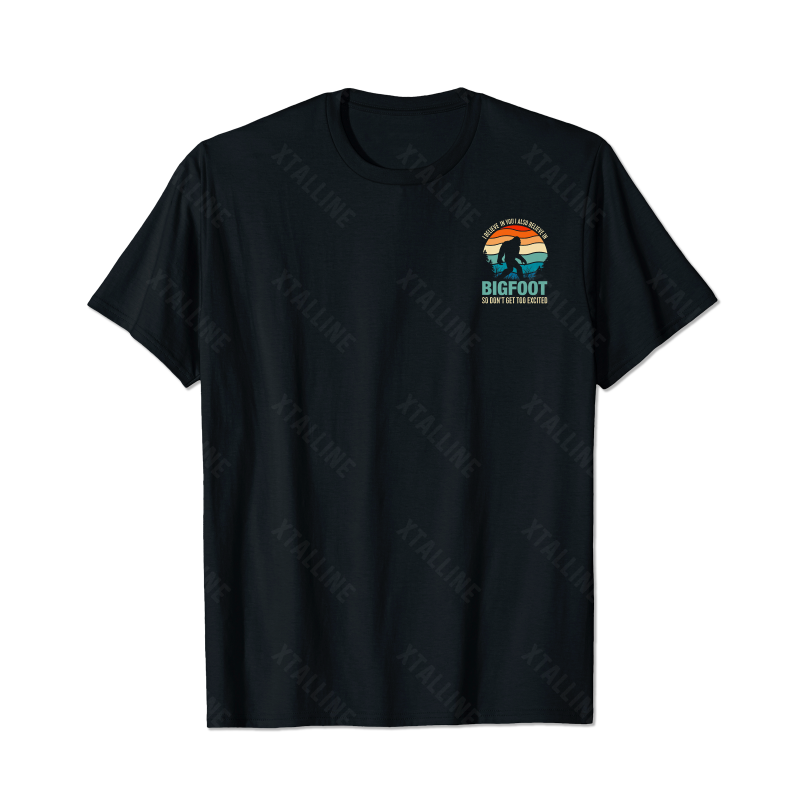 Bigfoot Sasquatch Yeti T0 5D2F 018 Men T Shirts Big and Tall Men Shirts Plus Size Short Sleeve Fashion Casual T Shirt Graphic Tee Shirts Tshirts