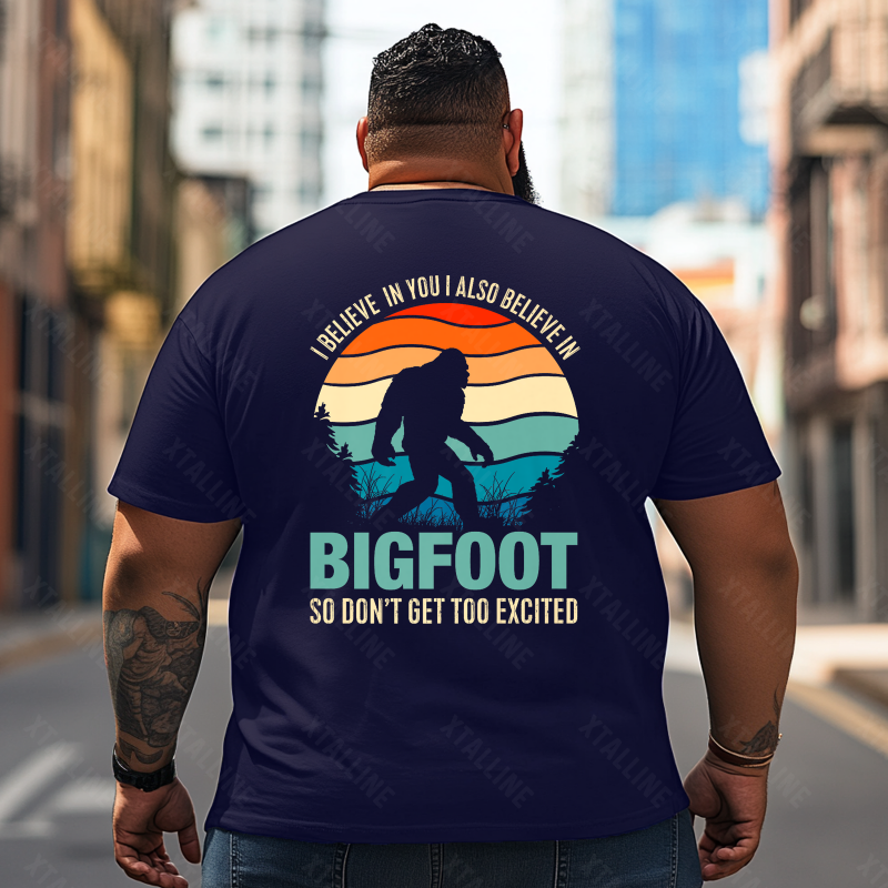Bigfoot Sasquatch Yeti T0 5D2F 018 Men T Shirts Big and Tall Men Shirts Plus Size Short Sleeve Fashion Casual T Shirt Graphic Tee Shirts Tshirts