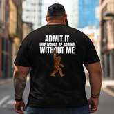 Bigfoot Sasquatch Yeti T0 5D2F 019 Men T Shirts Big and Tall Men Shirts Plus Size Short Sleeve Fashion Casual T Shirt Graphic Tee Shirts Tshirts
