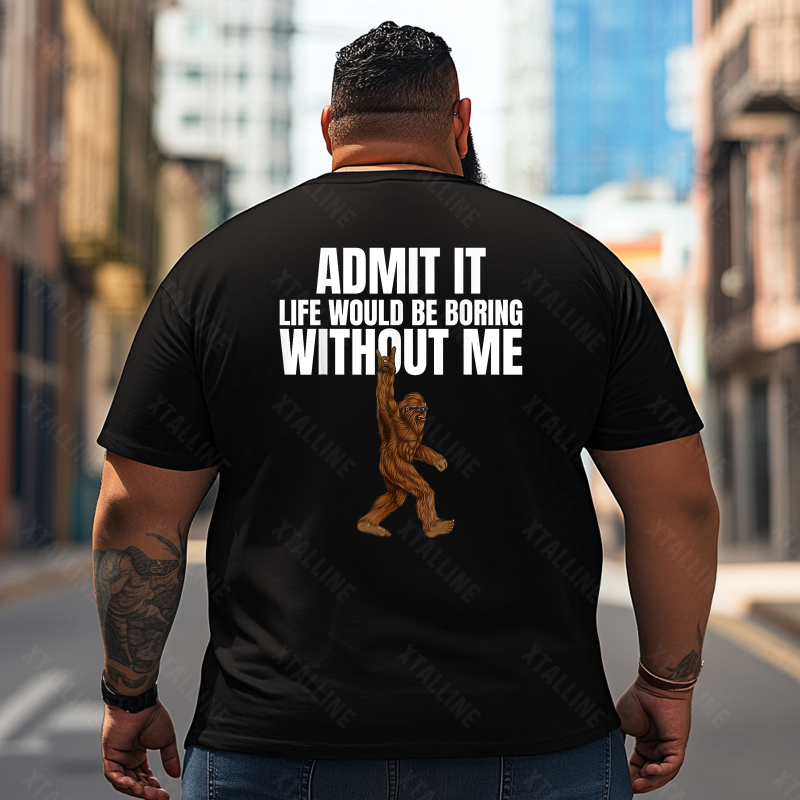 Bigfoot Sasquatch Yeti T0 5D2F 019 Men T Shirts Big and Tall Men Shirts Plus Size Short Sleeve Fashion Casual T Shirt Graphic Tee Shirts Tshirts