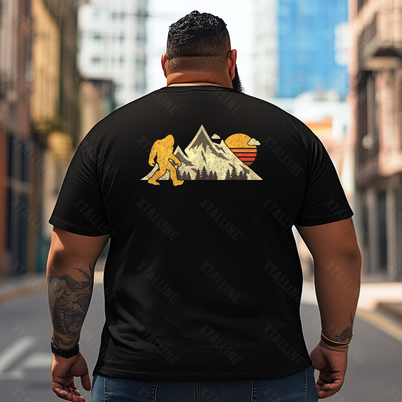 Bigfoot Sasquatch Yeti T0 5D2F 020 Men T Shirts Big and Tall Men Shirts Plus Size Short Sleeve Fashion Casual T Shirt Graphic Tee Shirts Tshirts