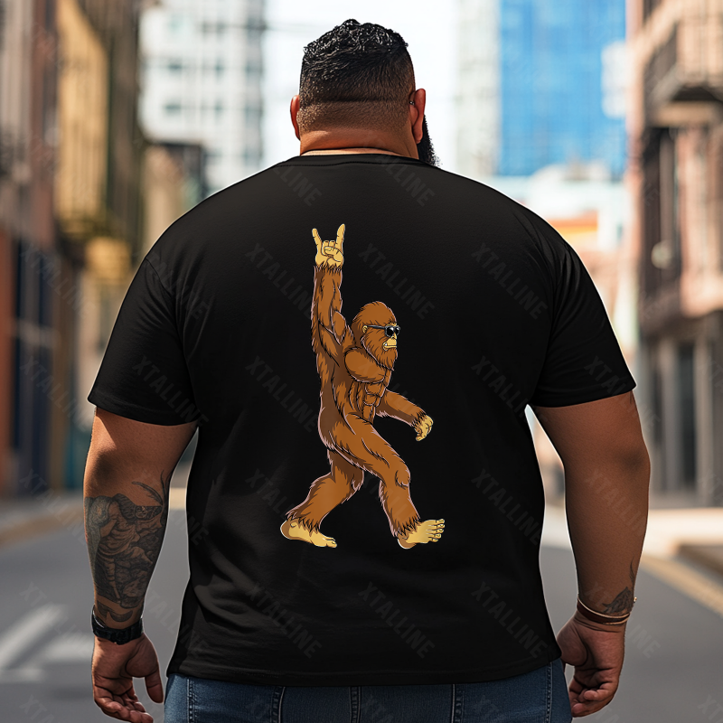 Bigfoot Sasquatch Yeti T0 5D2F 025 Men T Shirts Big and Tall Men Shirts Plus Size Short Sleeve Fashion Casual T Shirt Graphic Tee Shirts Tshirts