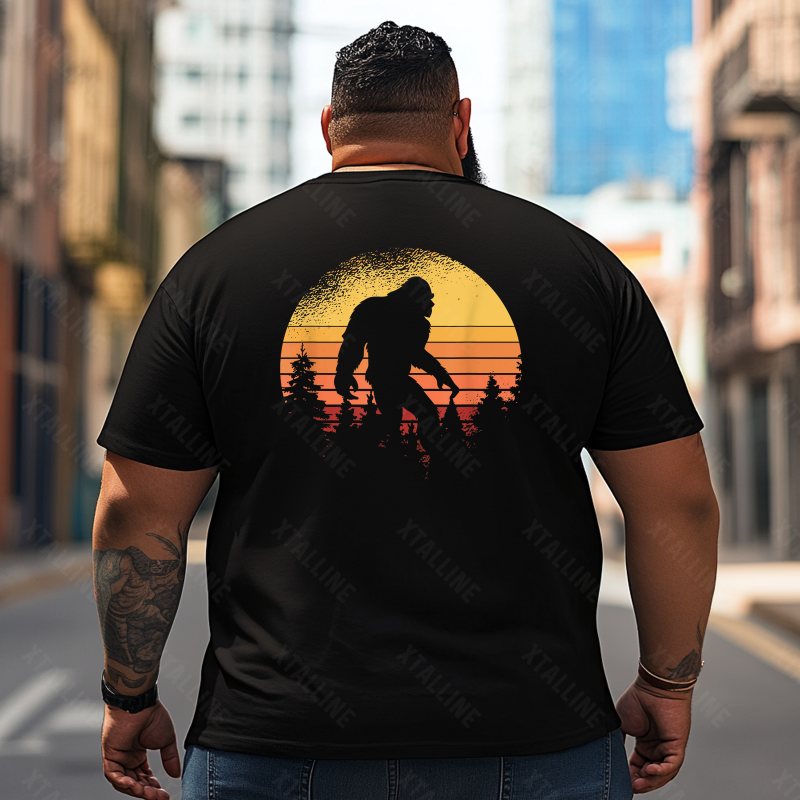 Bigfoot Sasquatch Yeti T0 5D2F 026 Men T Shirts Big and Tall Men Shirts Plus Size Short Sleeve Fashion Casual T Shirt Graphic Tee Shirts Tshirts