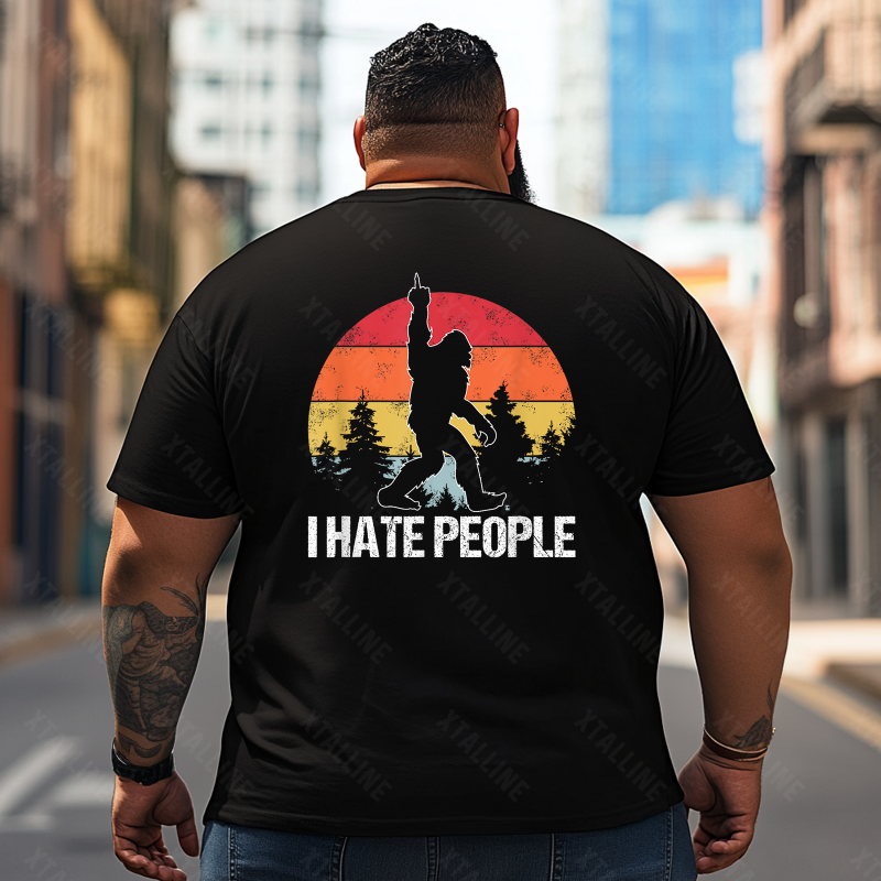 Bigfoot Sasquatch Yeti T0 5D2F 027 Men T Shirts Big and Tall Men Shirts Plus Size Short Sleeve Fashion Casual T Shirt Graphic Tee Shirts Tshirts