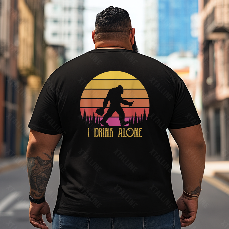 Bigfoot Sasquatch Yeti T0 5D2F 028 Men T Shirts Big and Tall Men Shirts Plus Size Short Sleeve Fashion Casual T Shirt Graphic Tee Shirts Tshirts